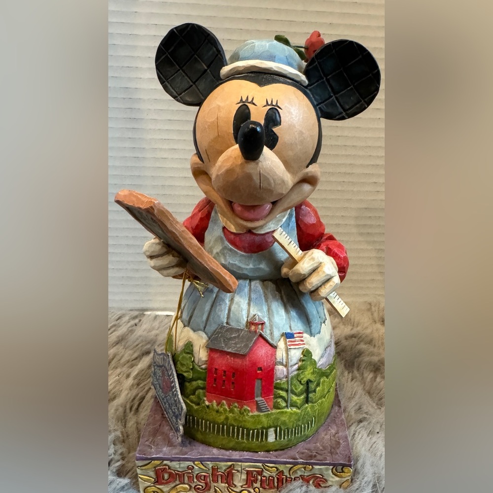 Disney Traditions Jim Shore Enesco Bright Future Minnie Mouse Figurine Teacher